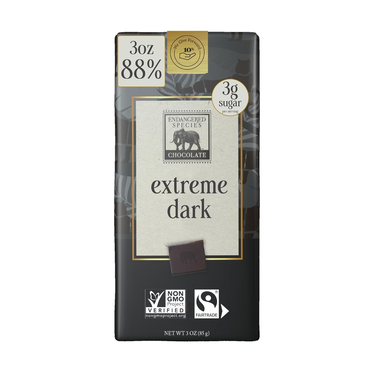 Endangered Species Extra Dark Chocolate Panther 3oz
